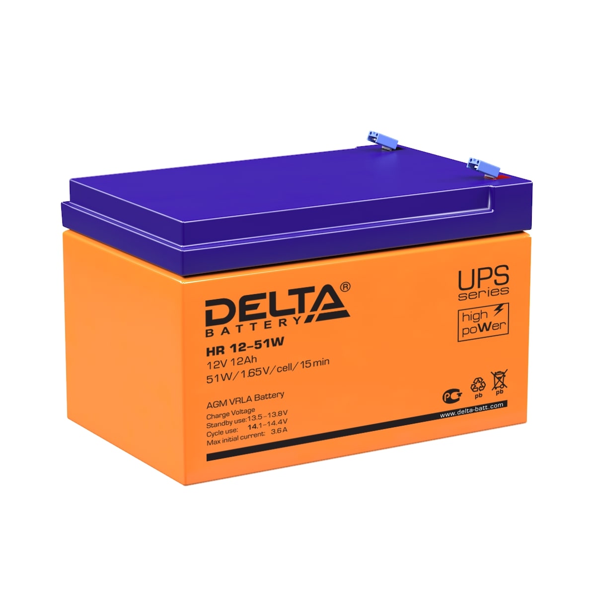 Аккумуляторы DELTA DELTA HR12-51W купить 8 906 062 07 78