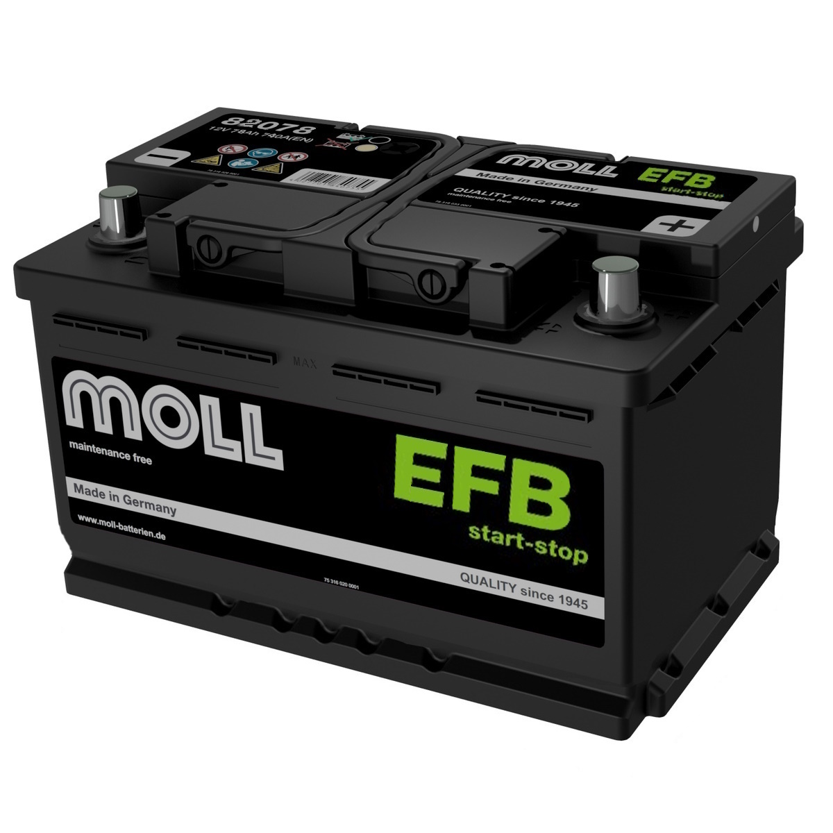 Аккумуляторы MOLL MOLL EFB 78R купить 8 906 062 07 78