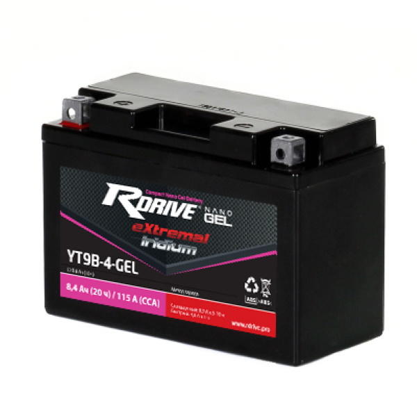 Аккумуляторы RDRIVE RDRIVE IRIDIUM YT9B-4-GEL купить 8 906 062 07 78