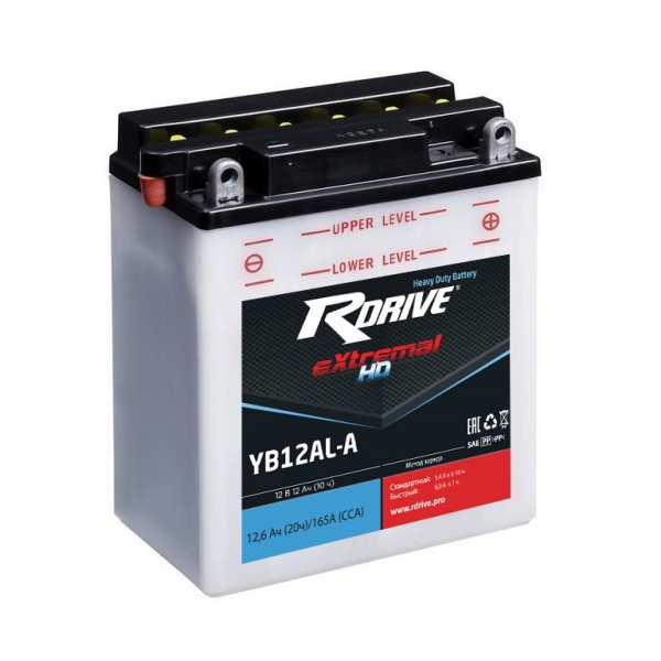 Аккумуляторы RDRIVE RDRIVE HD YB12AL-A купить 8 906 062 07 78