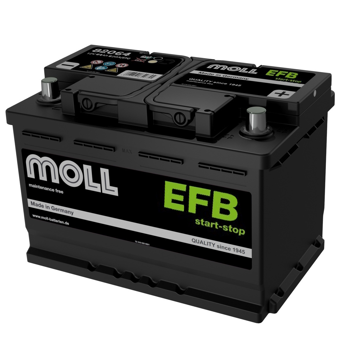Аккумуляторы MOLL MOLL EFB 64R купить 8 906 062 07 78