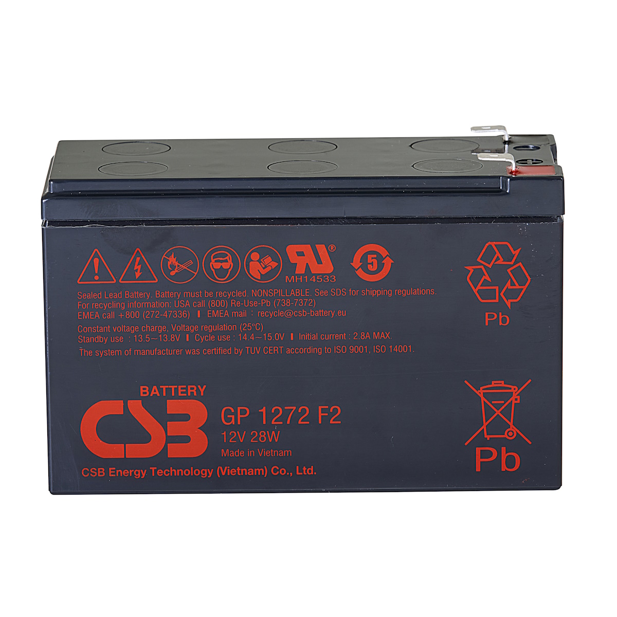 Аккумуляторы CSB CSB GP1272 F2 (12V28W) купить 8 906 062 07 78