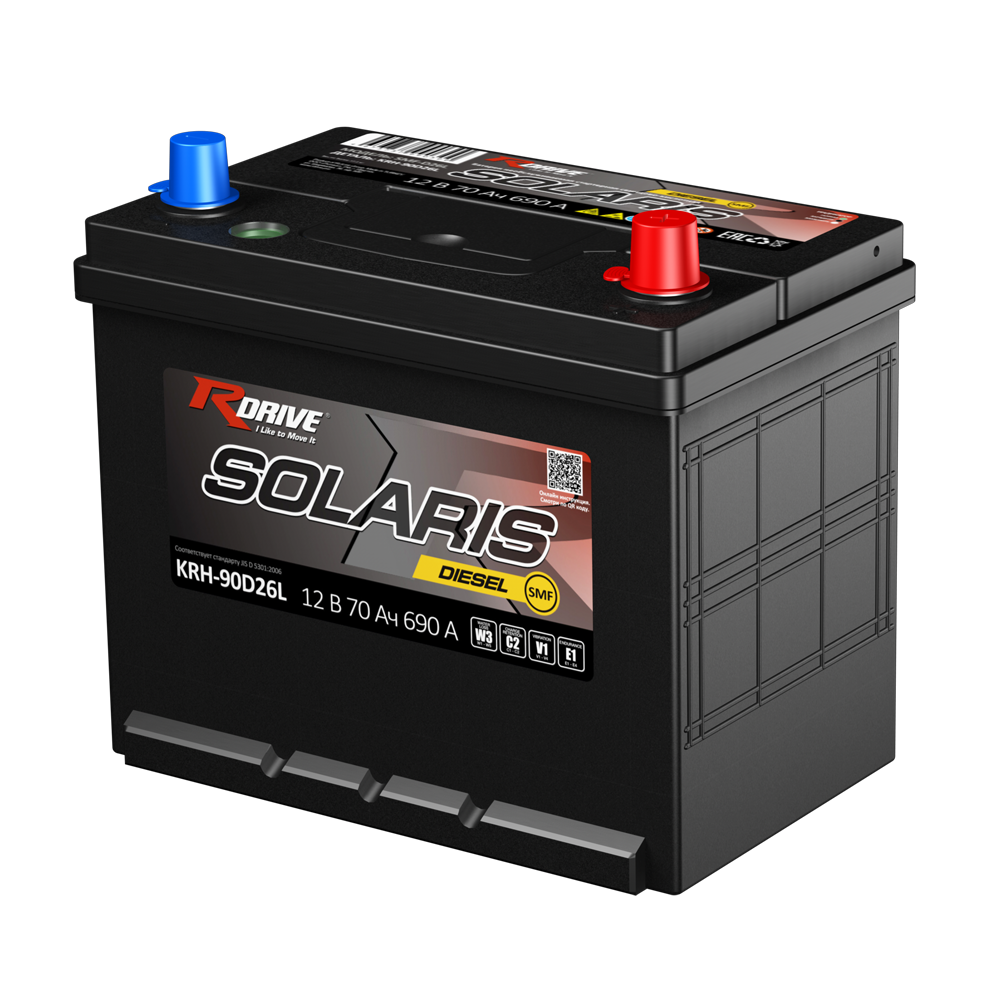 Аккумуляторы RDRIVE RDRIVE SOLARIS 90D26L купить 8 906 062 07 78
