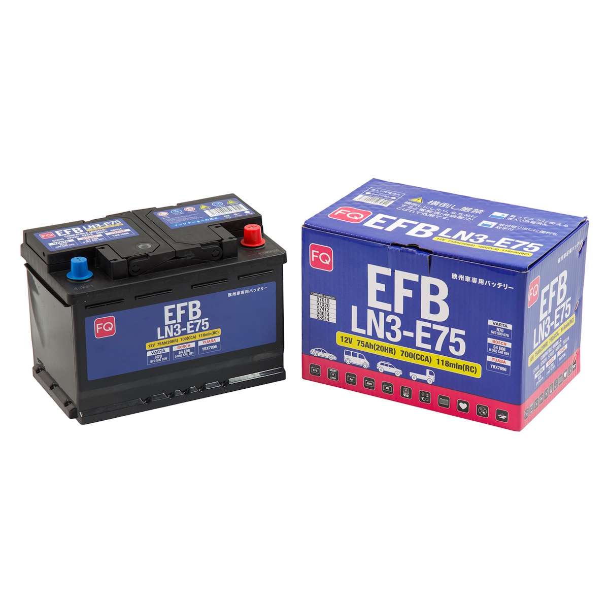 Аккумуляторы FUJITO FQ EFB LN3-E75 купить 8 906 062 07 78