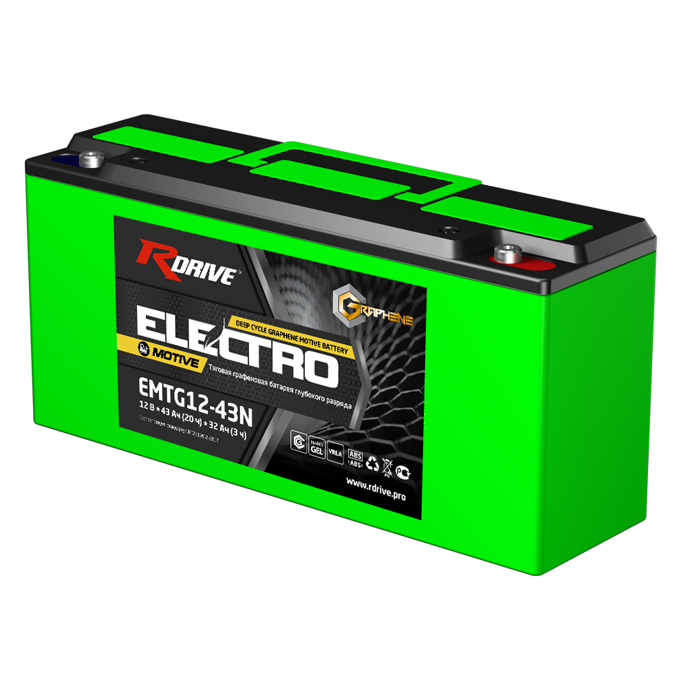Аккумуляторы RDRIVE RDrive ELECTRO Motive EMTG12-43N купить 8 906 062 07 78