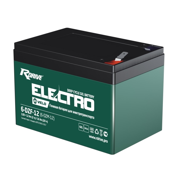 Аккумуляторы RDRIVE RDRIVE ELECTRO Velo 6-DZM-12 купить 8 906 062 07 78