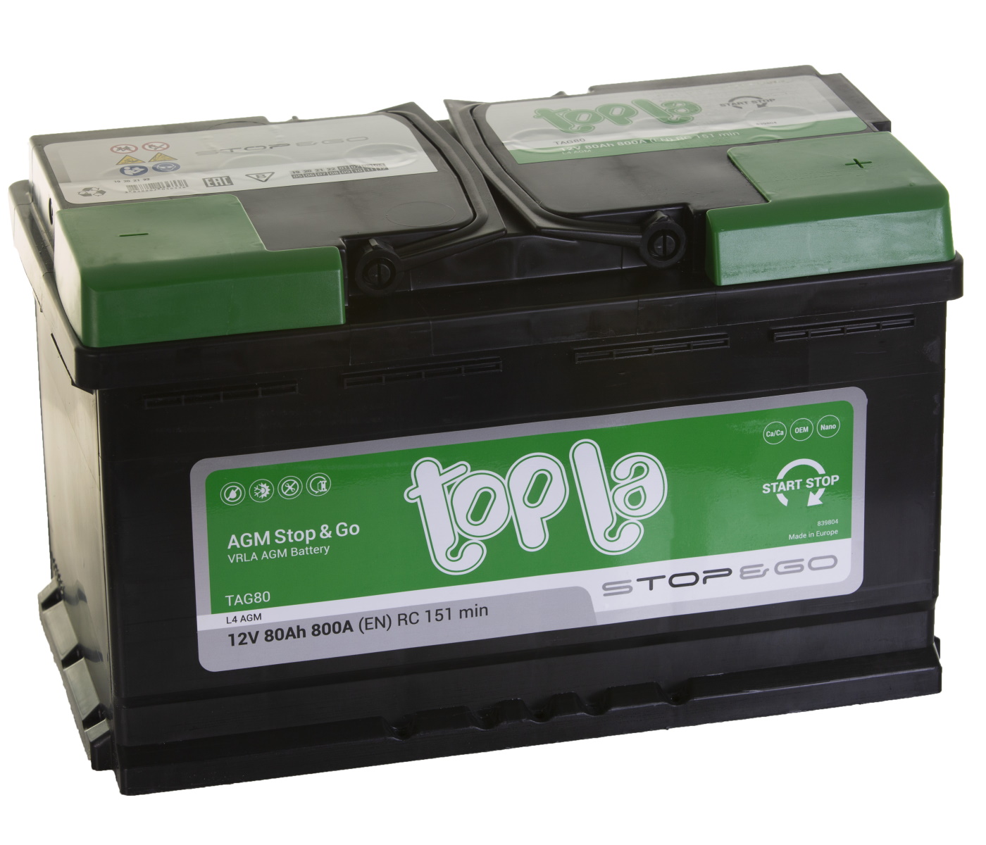 Аккумуляторы TOPLA TOPLA AGM 80R купить 8 906 062 07 78