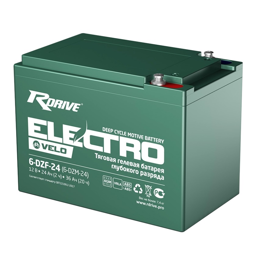Аккумуляторы RDRIVE RDRIVE ELECTRO Velo 6-DZF-24 купить 8 906 062 07 78