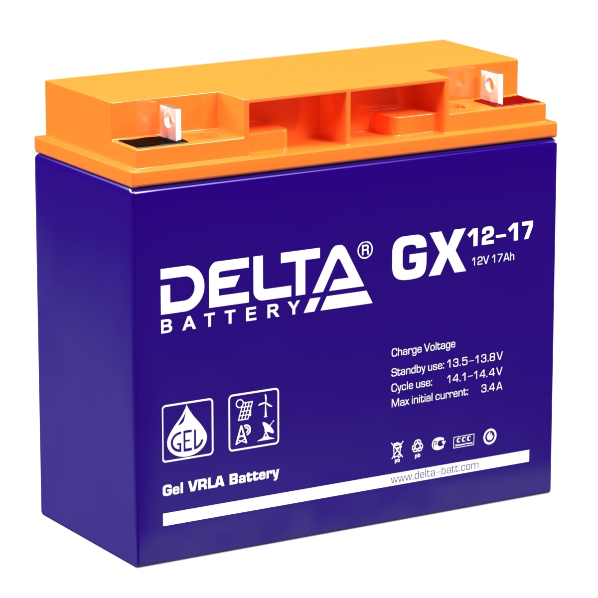 Аккумуляторы DELTA DELTA GX 12-17 купить 8 906 062 07 78