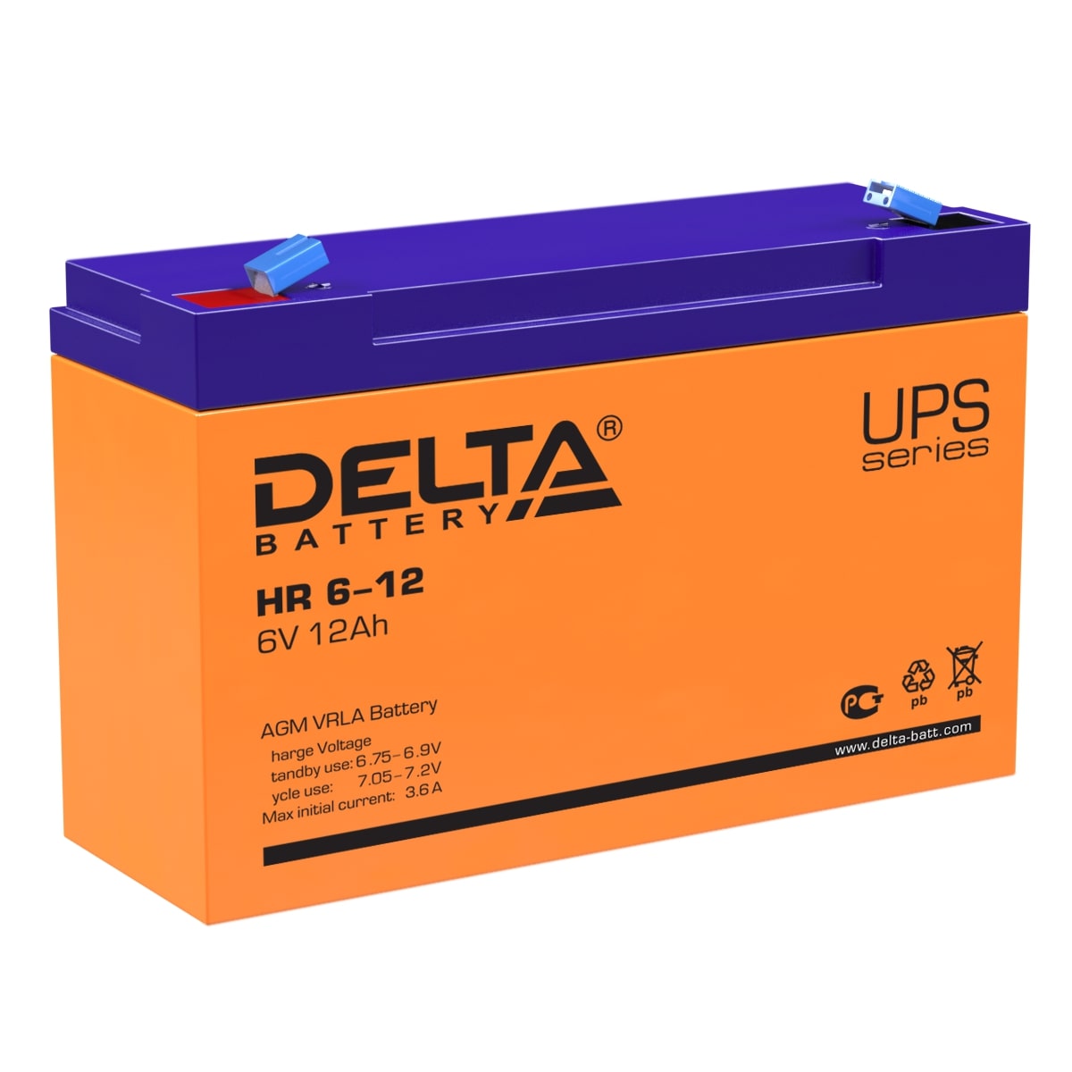 Аккумуляторы DELTA DELTA HR 6-12 купить 8 906 062 07 78