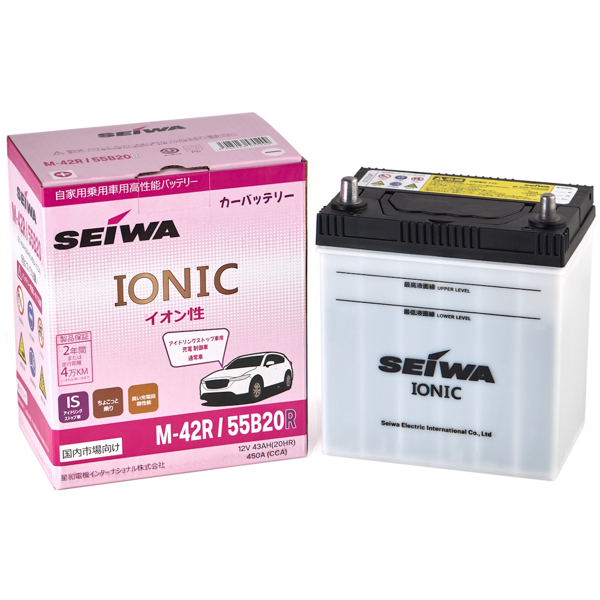 Аккумуляторы SEIWA SEIWA Ionic M-42R 55B20R купить 8 906 062 07 78