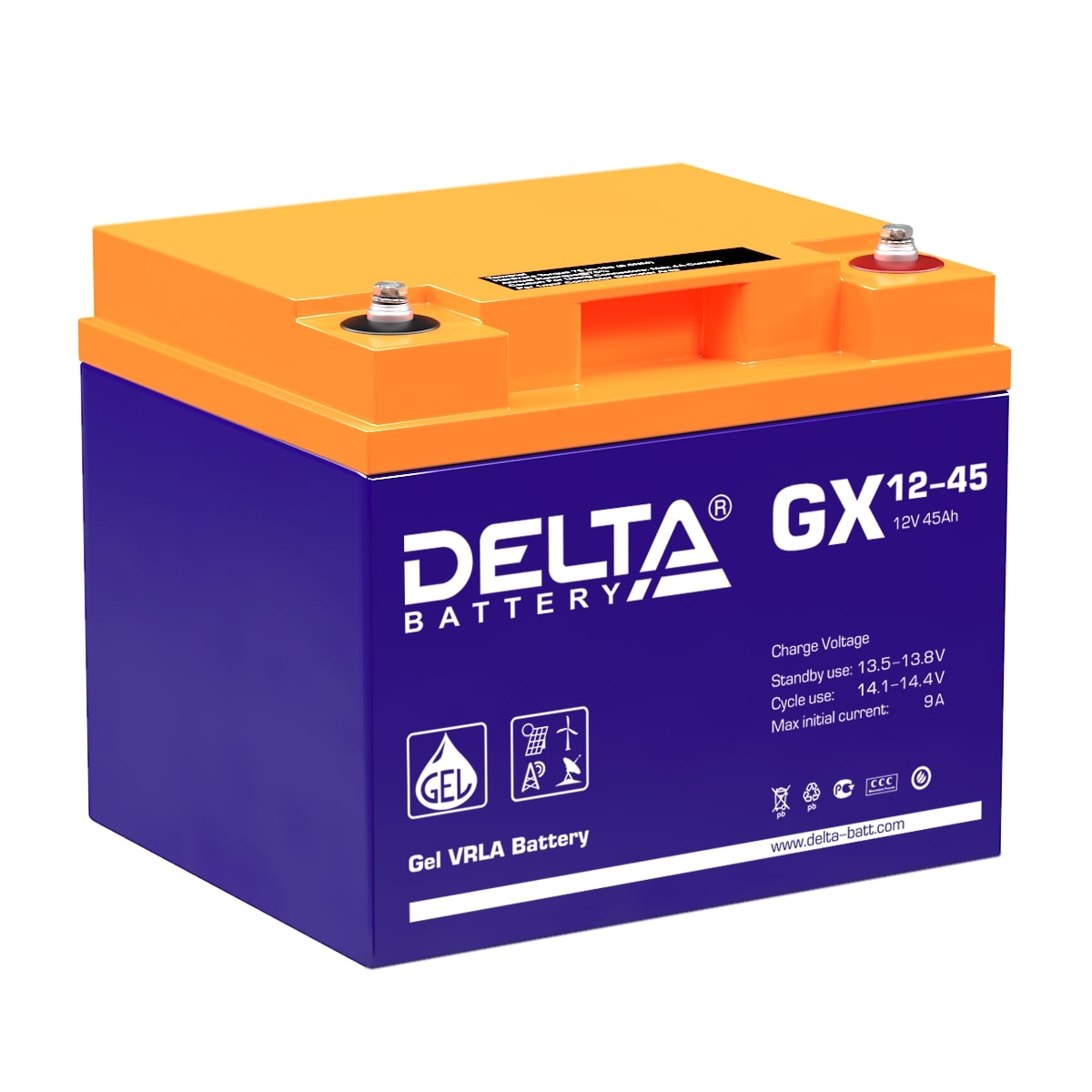 Аккумуляторы DELTA DELTA GX 12-45 купить 8 906 062 07 78