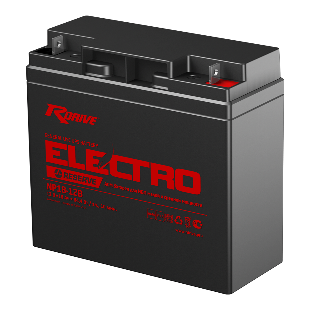 Аккумуляторы RDRIVE RDrive ELECTRO RESERVE NP18-12B купить 8 906 062 07 78