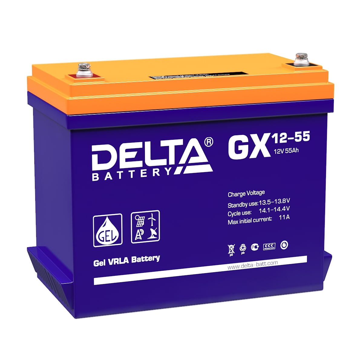 Аккумуляторы DELTA DELTA GX 12-55 купить 8 906 062 07 78